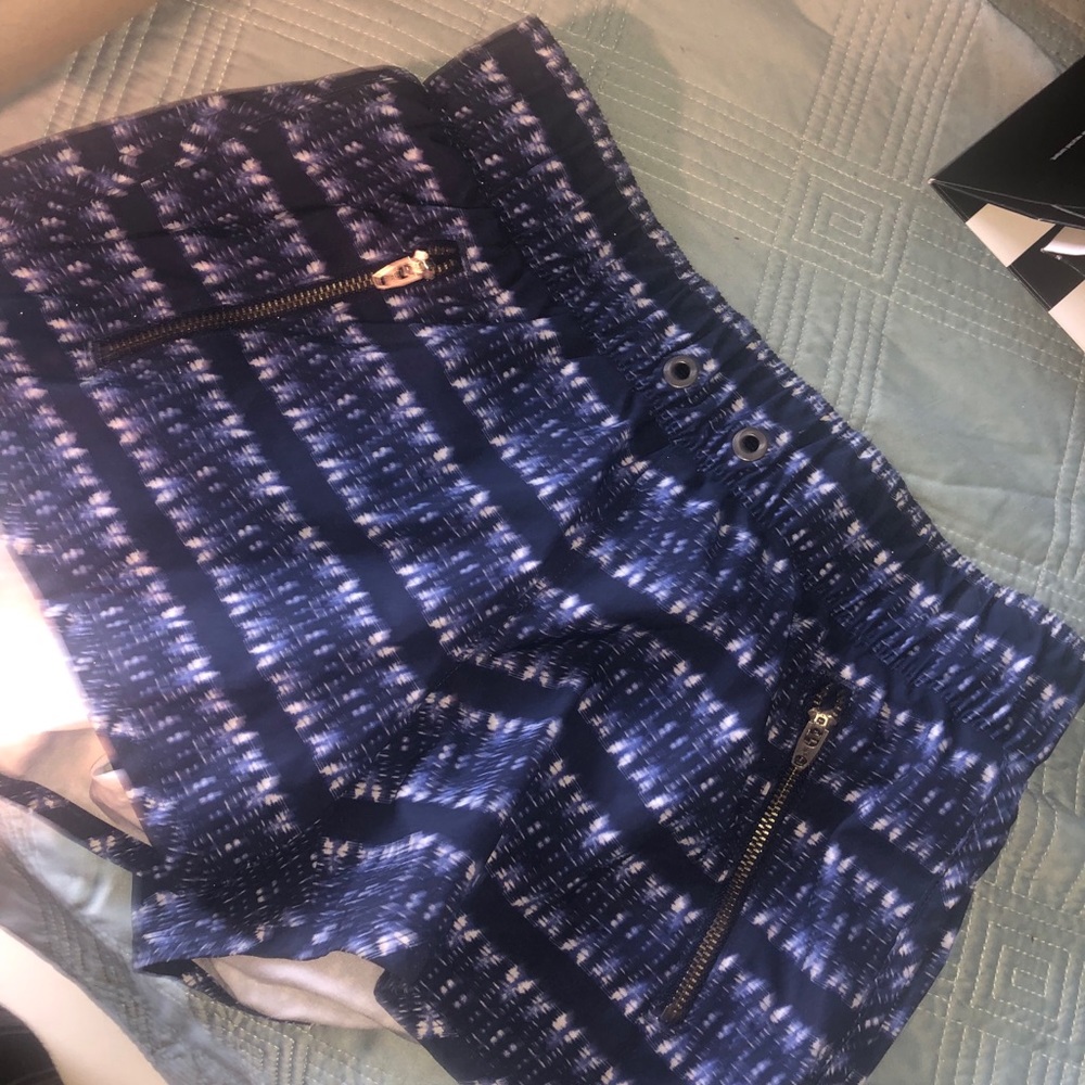 Blue and White Beach Shorts